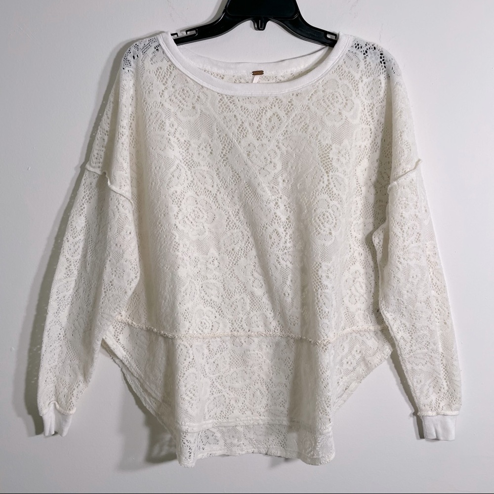 Free People Not Cold In This Lace Top - Picture 3 of 7
